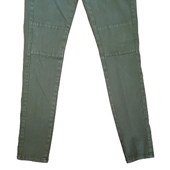 J. Crew Stretch Mid Rise Weathered Green Seam Detailing Skinny Denim Jeans 29 - Picture 6 of 16